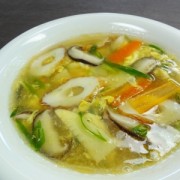 ちくわの中華風五目スープ