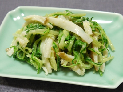 ちくわと水菜の明太サラダ